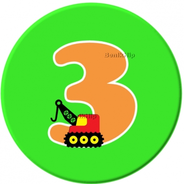 Button 56 mm 3 jaar boy